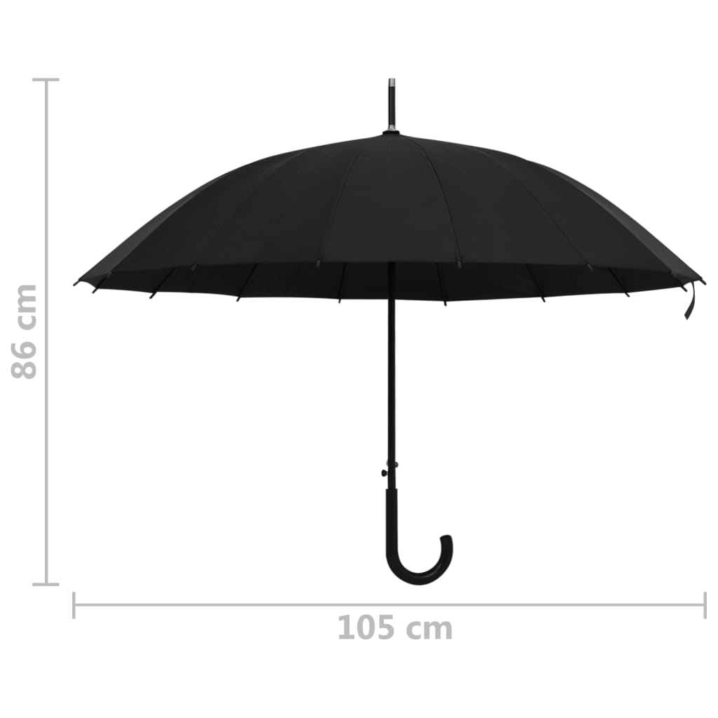 Umbrelă Automată, Negru, 105 Cm