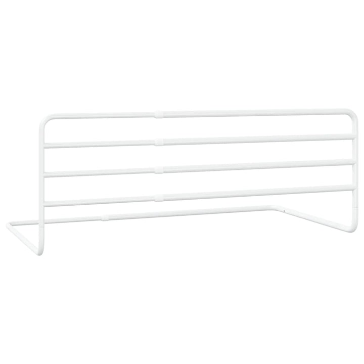 Balustradă De Protecție Pat Copii, Alb, (76-137)X55 Cm, Fier