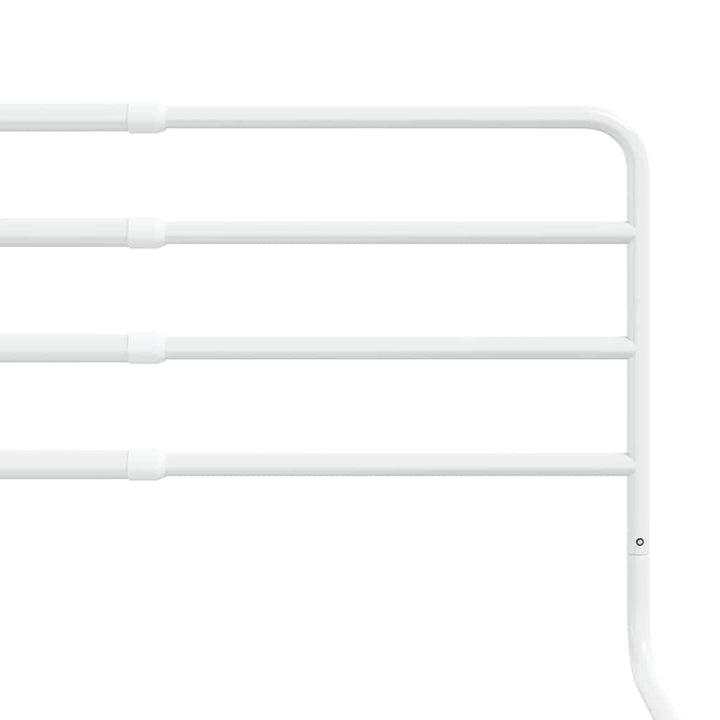 Balustradă De Protecție Pat Copii, Alb, (76-137)X55 Cm, Fier