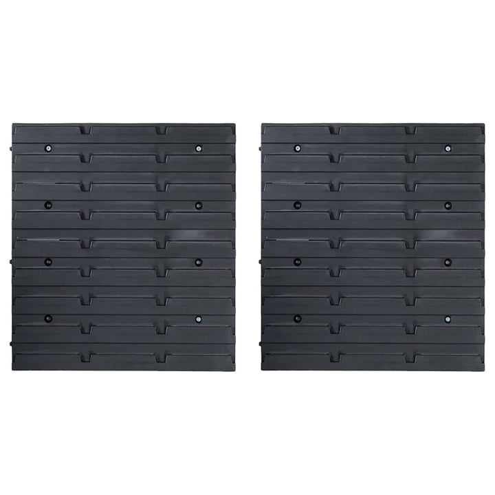 Set Cutii Depozitare 39 Piese Cu Panouri De Perete, Roșu&Negru