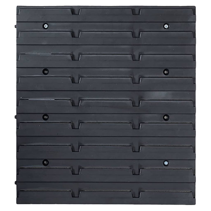 Set Cutii Depozitare 80 Piese Cu Panouri De Perete, Roșu&Negru