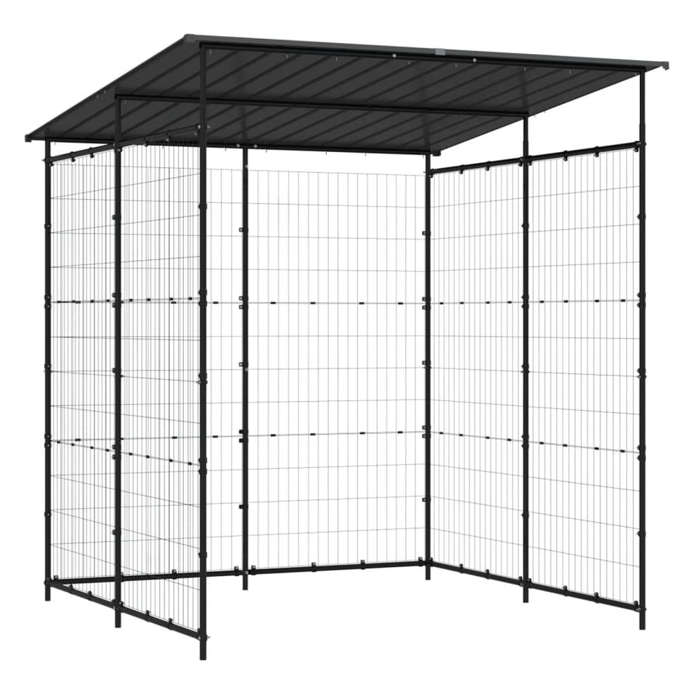 Magazie Pentru Bicicletă, Negru, 190X190X222 Cm, Oțel