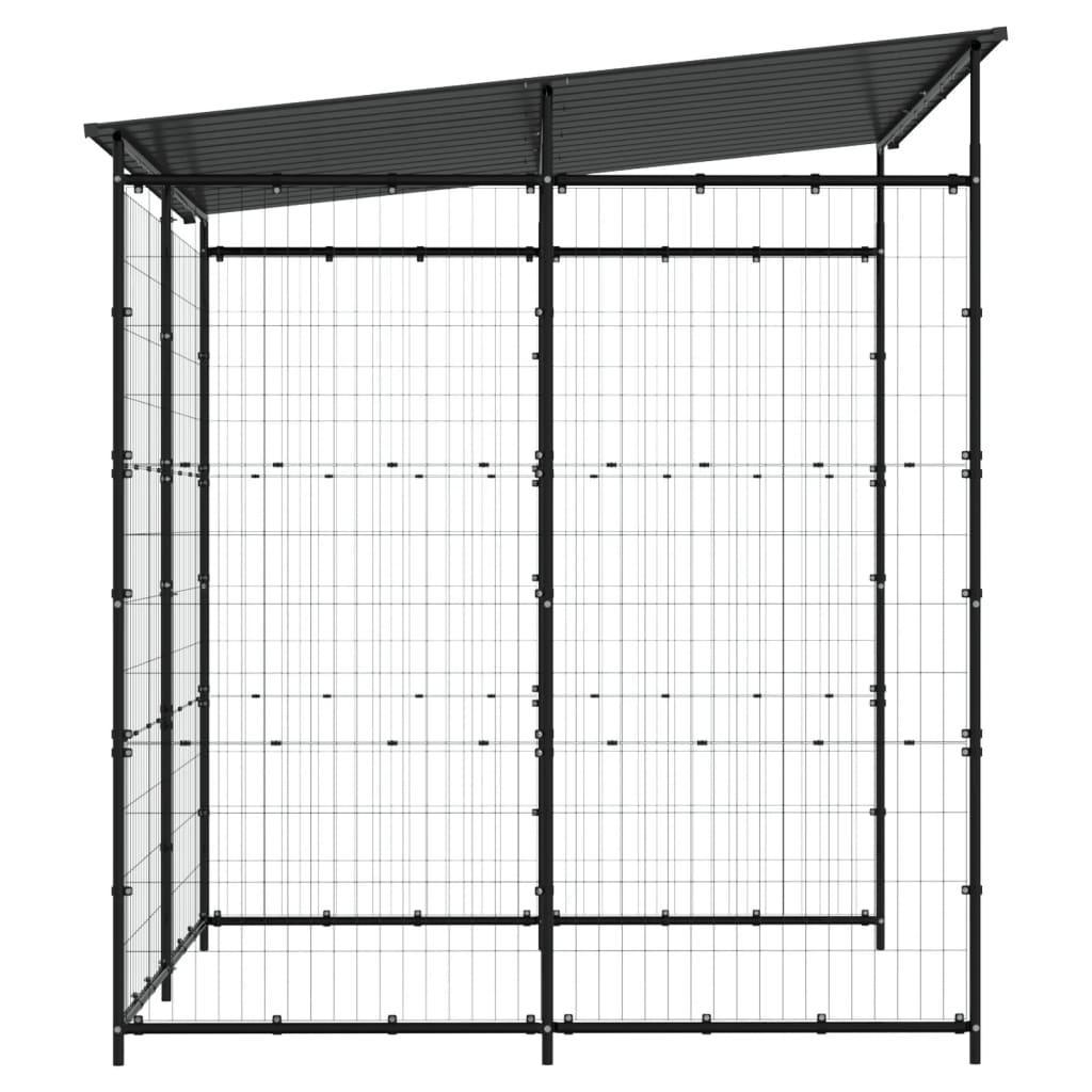 Magazie Pentru Bicicletă, Negru, 190X190X222 Cm, Oțel