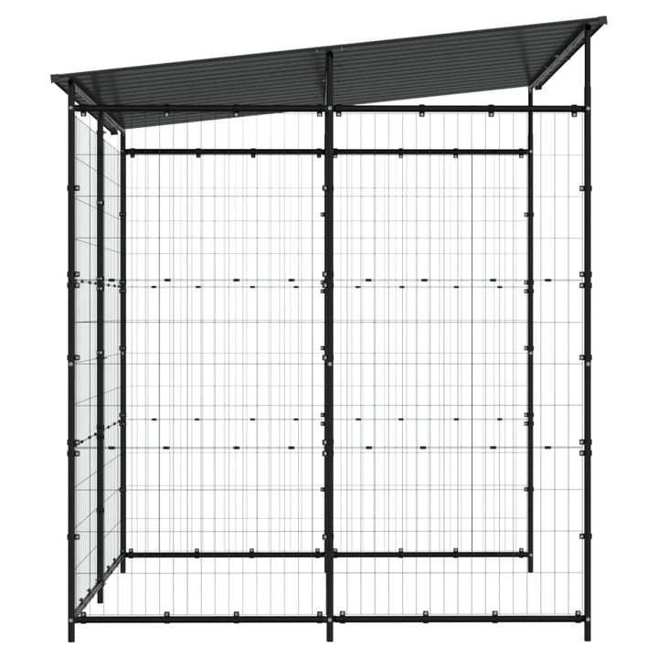 Magazie Pentru Bicicletă, Negru, 190X190X222 Cm, Oțel