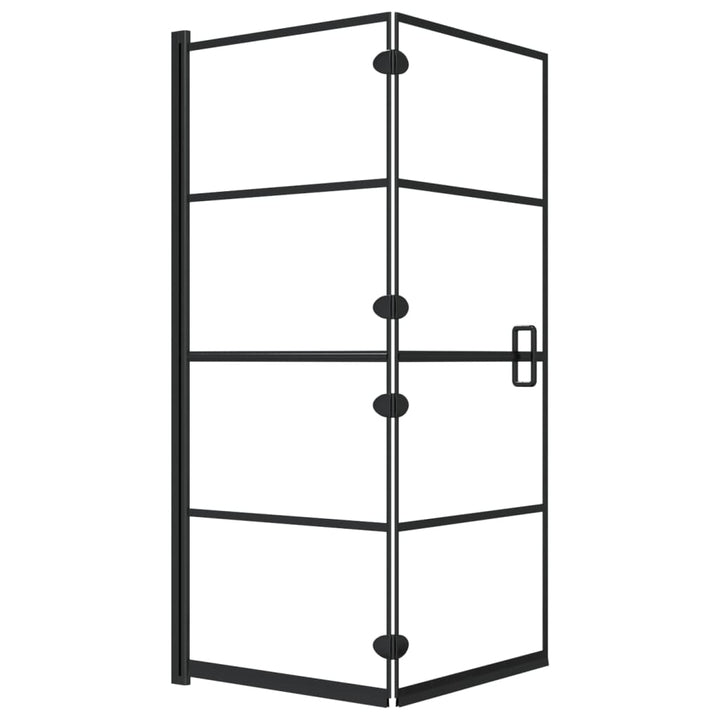 Cabină De Duș Pliabilă, Negru, , Esg