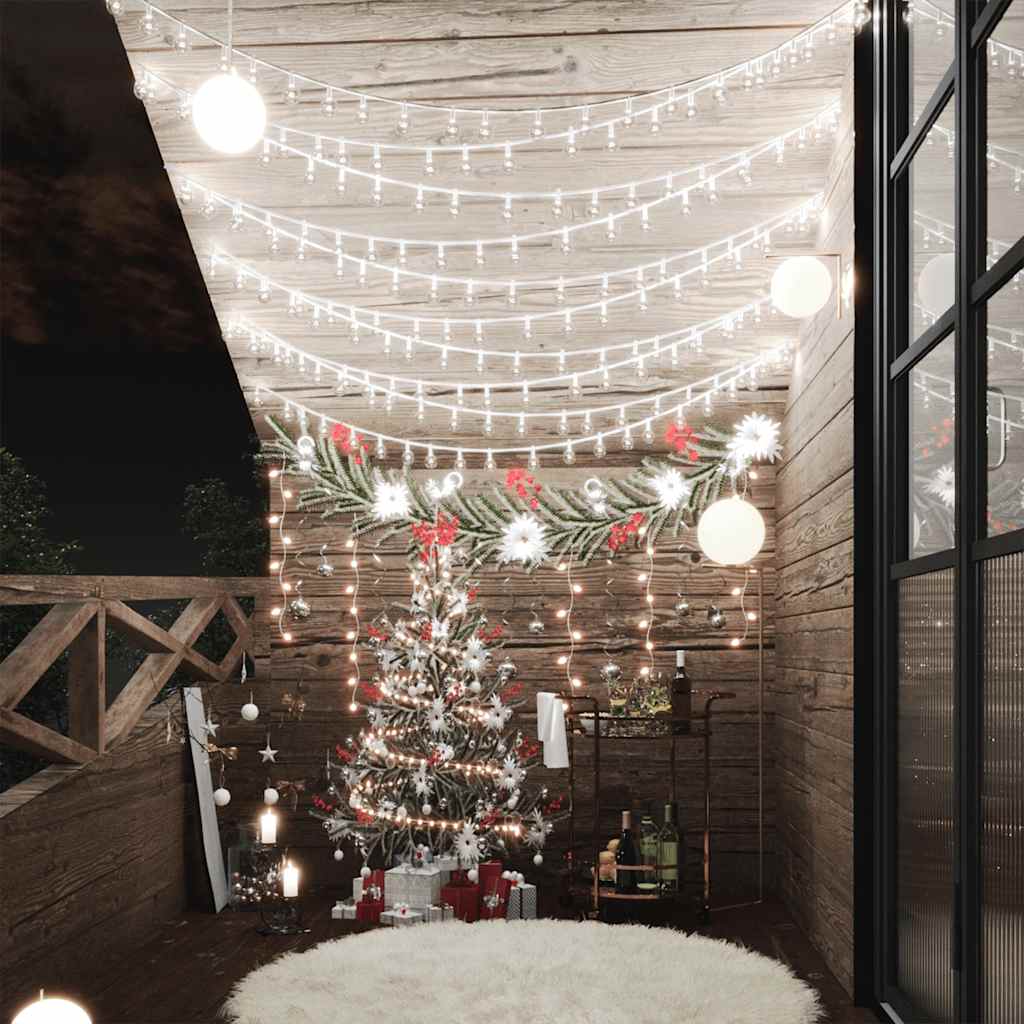 Vidalxl Ghirlandă Luminoasă, 200 Led-Uri, , 8 Funcții,