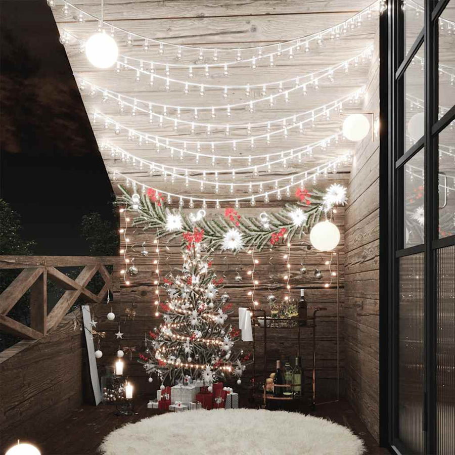 Vidalxl Ghirlandă Luminoasă, 200 Led-Uri, , 8 Funcții,