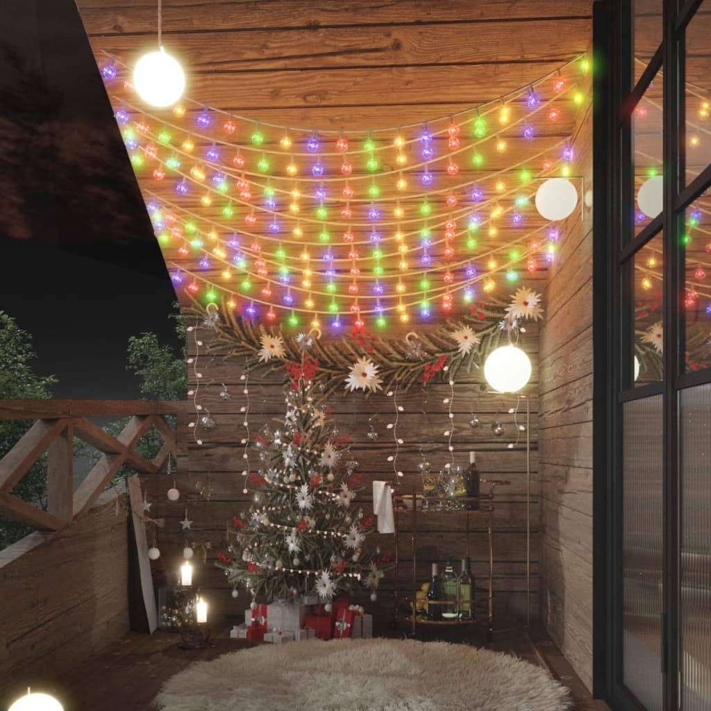 Vidalxl Ghirlandă Luminoasă, 200 Led-Uri, , 8 Funcții,