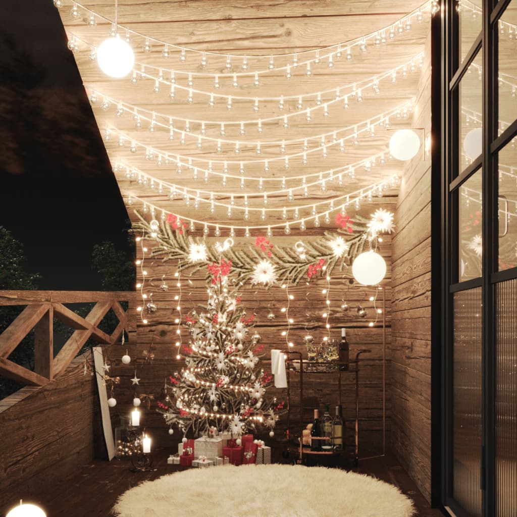 Vidalxl Ghirlandă Luminoasă, 200 Led-Uri, , 8 Funcții,