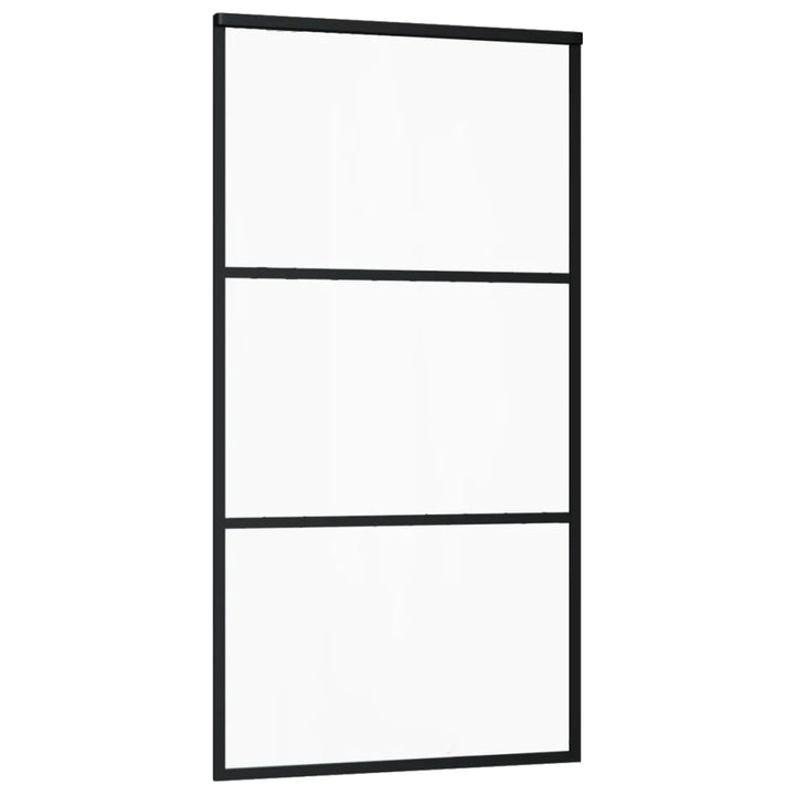 Ușă Glisantă, Negru, , Sticlă Esg Și Aluminiu