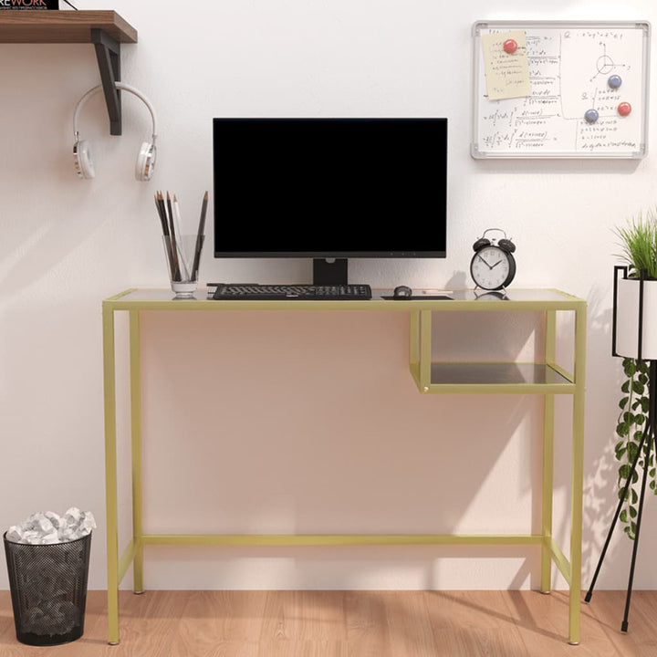 Birou De Calculator Transparent 100X36X74 Cm Sticlă Securizată