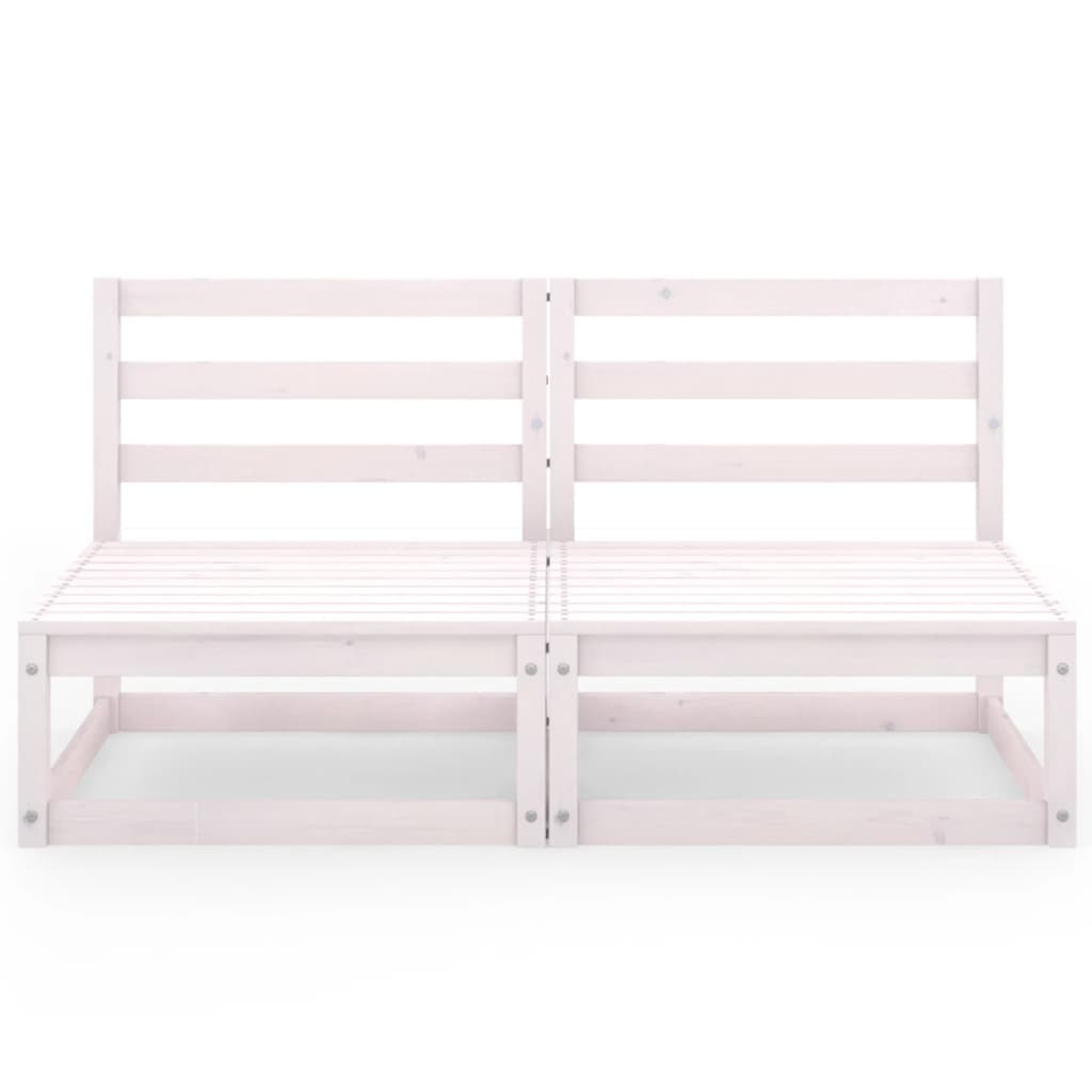 Set Mobilier De Grădină Cu 2 Locuri, , Lemn Masiv De Pin