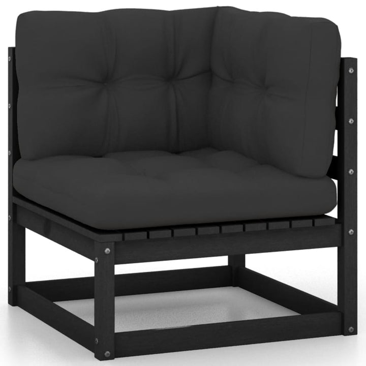 Vixl Set Mobilier Grădină Cu Perne, 9 Piese, Lemn Masiv De Pin