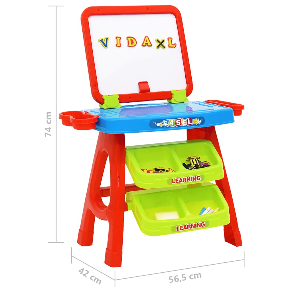 Set De Joacă Pentru Copii Cu Șevalet Şi Birou 3 În 1