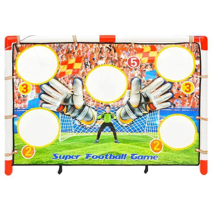 Set Poartă De Fotbal Copii Cu Perete De Poartă 120X51X77,5 Cm