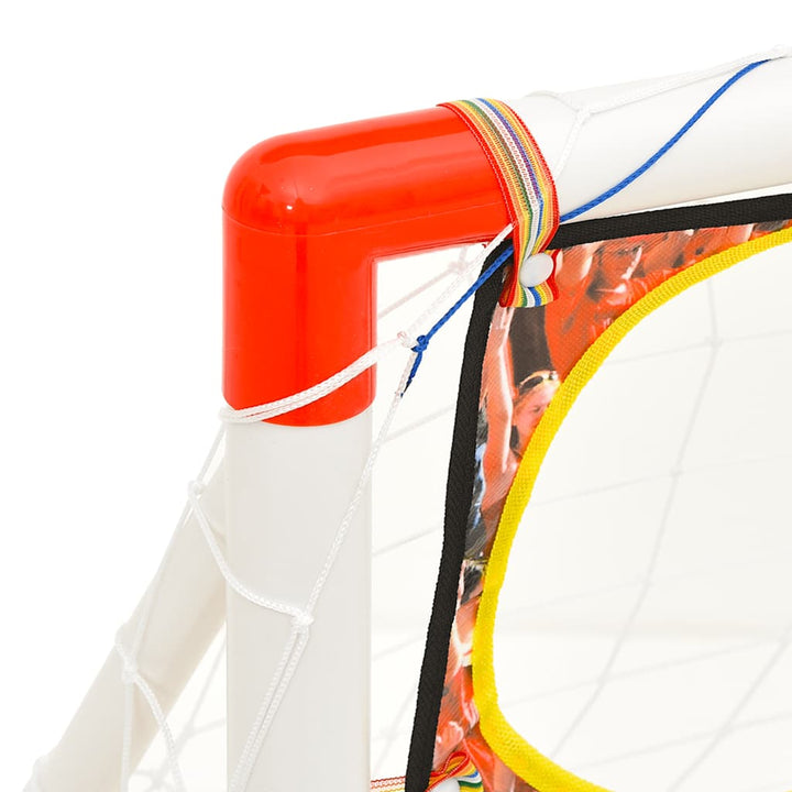 Set Poartă De Fotbal Copii Cu Perete De Poartă 120X51X77,5 Cm