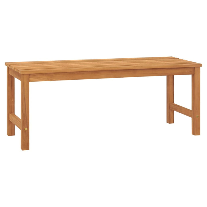 Bancă De Grădină, 114 Cm, Lemn Masiv De Tec