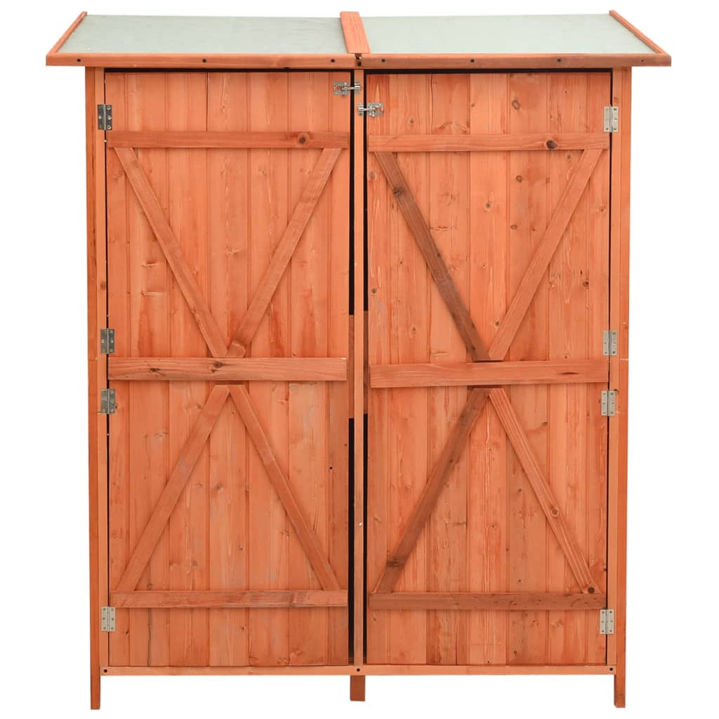 Magazie Grădină Pentru Unelte, 136X75X160 Cm, Lemn Masiv Brad