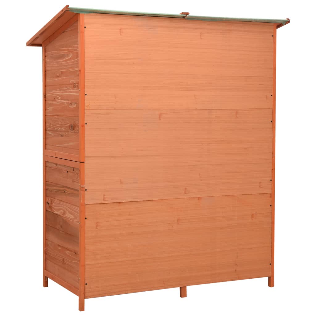 Magazie Grădină Pentru Unelte, 136X75X160 Cm, Lemn Masiv Brad