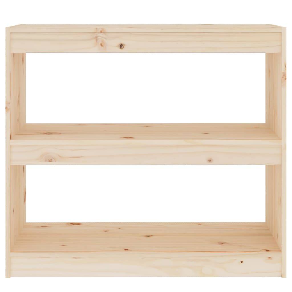 Bibliotecă/Separator Cameră, 80X30X71,5 Cm, Lemn Masiv De Pin