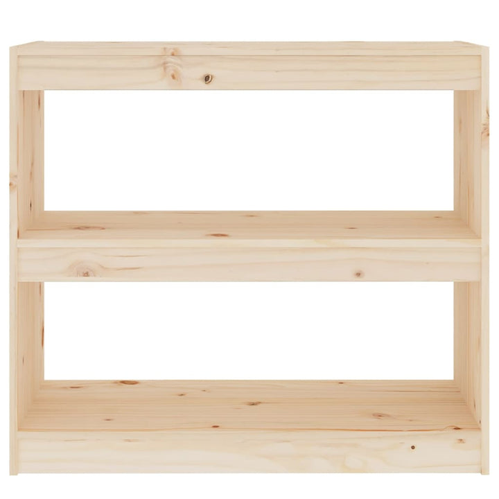Bibliotecă/Separator Cameră, 80X30X71,5 Cm, Lemn Masiv De Pin