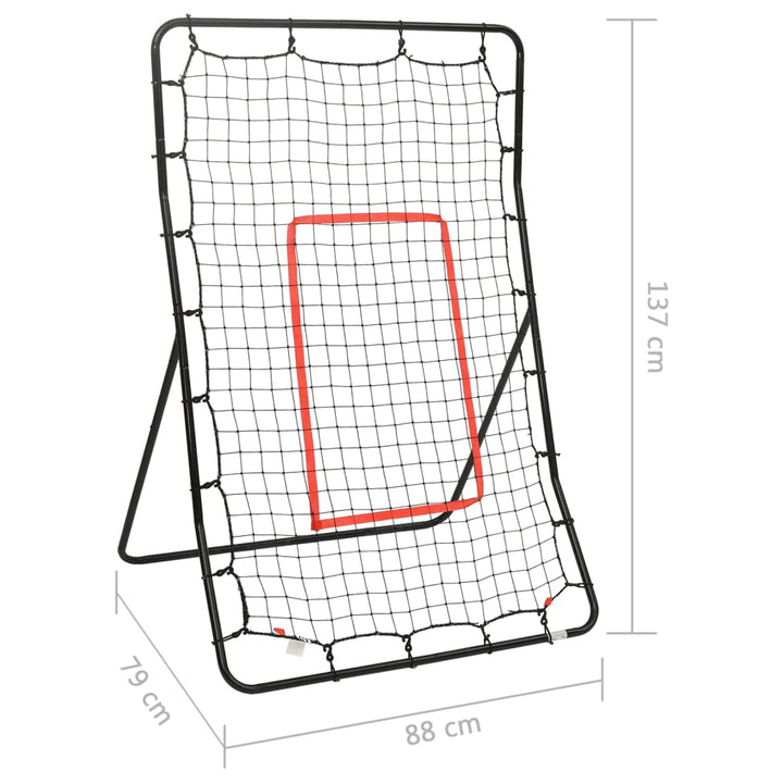 Rebounder Antrenament Fotbal, 88X79X137 Cm, Oțel