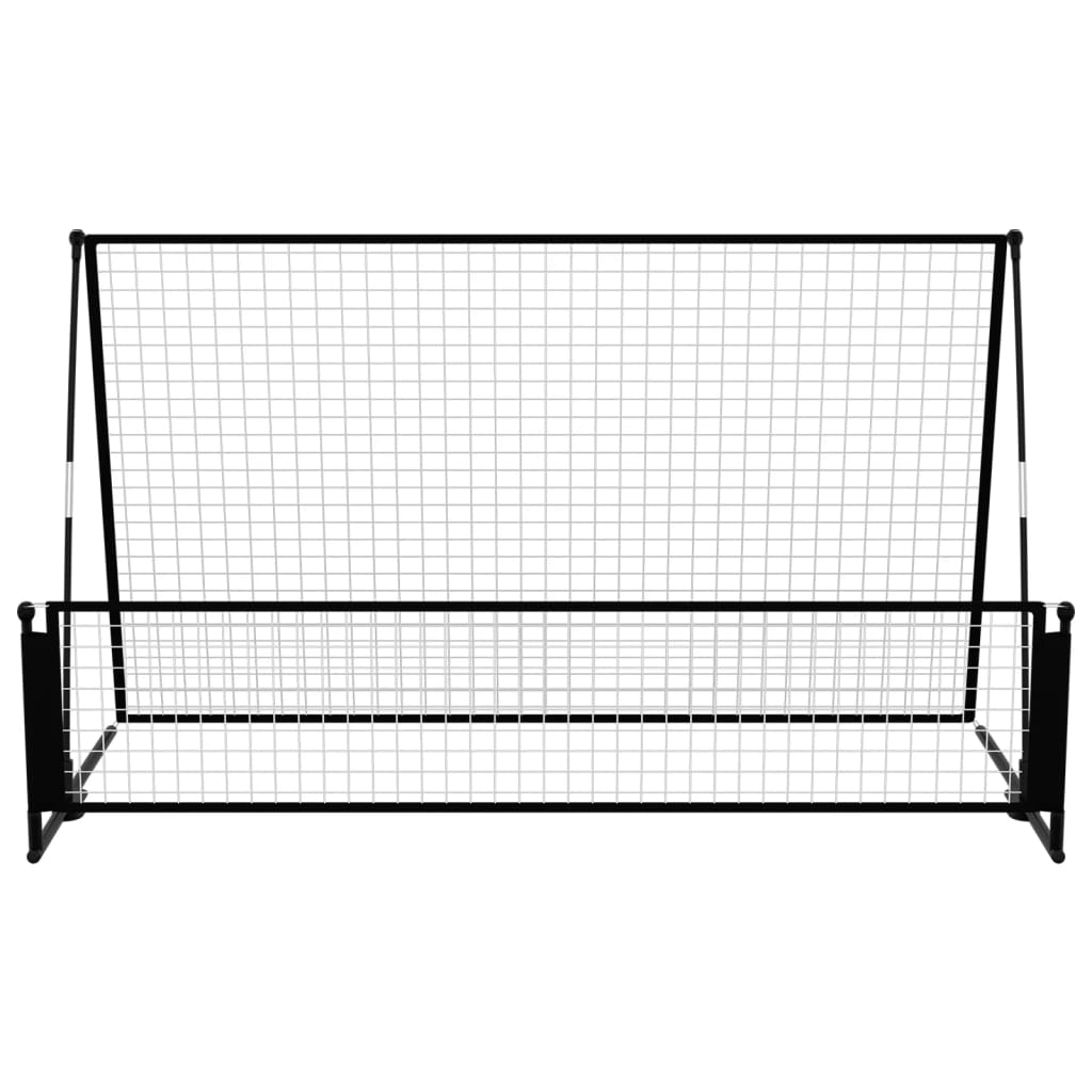 Poartă De Fotbal De Ricoșeu 2-În-1, 202X104X120 Cm, Oțel