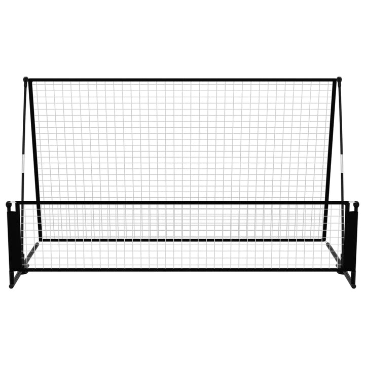 Poartă De Fotbal De Ricoșeu 2-În-1, 202X104X120 Cm, Oțel