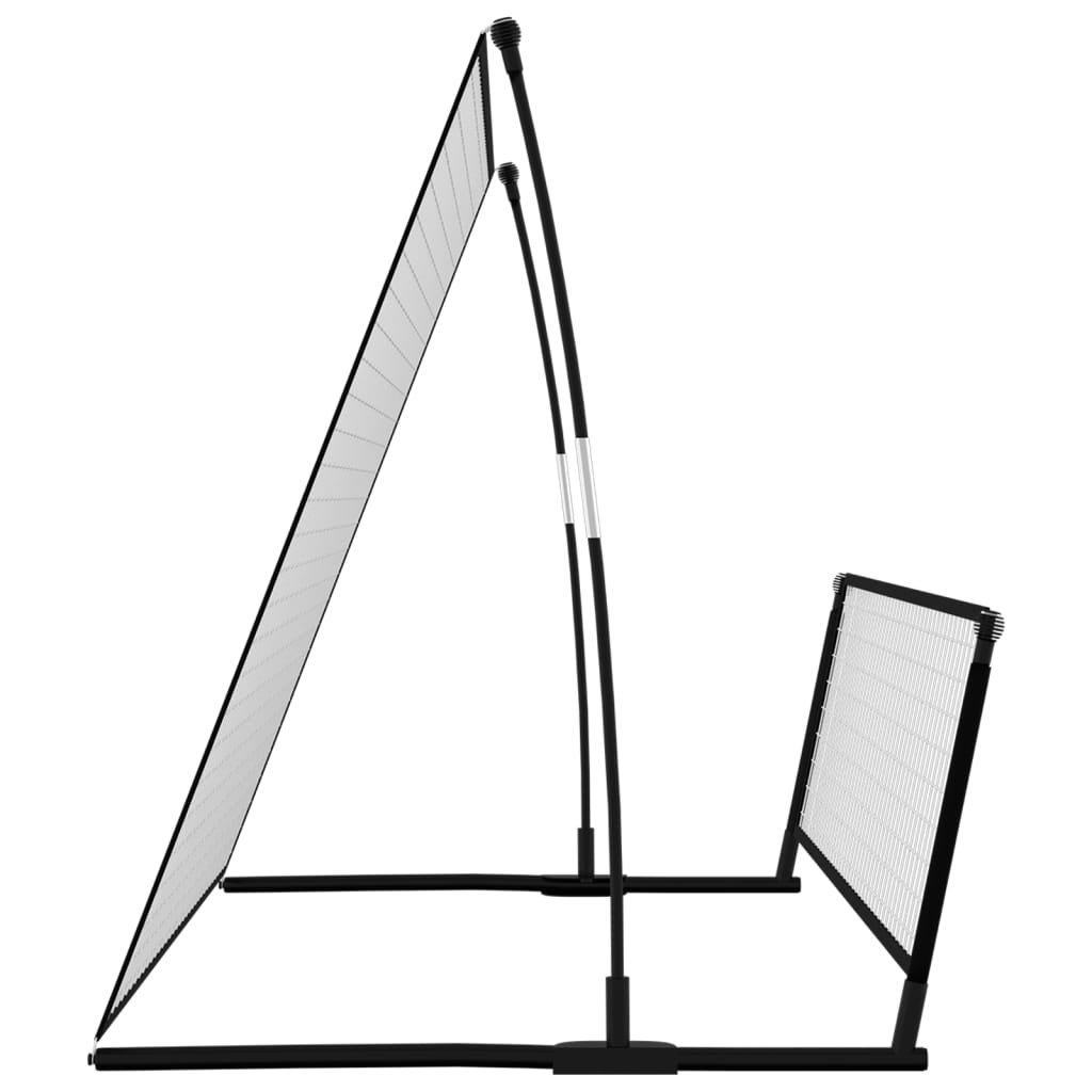 Poartă De Fotbal De Ricoșeu 2-În-1, 202X104X120 Cm, Oțel