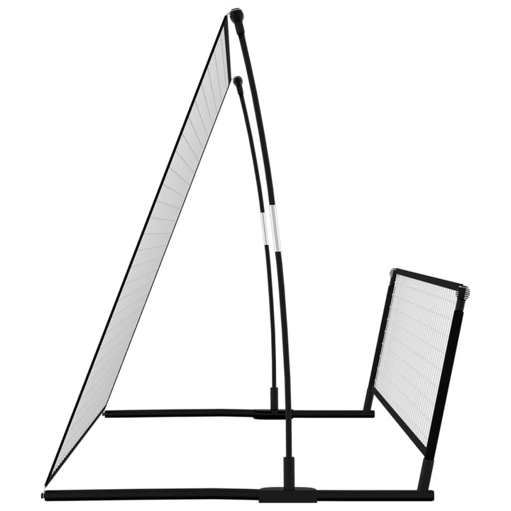 Poartă De Fotbal De Ricoșeu 2-În-1, 202X104X120 Cm, Oțel