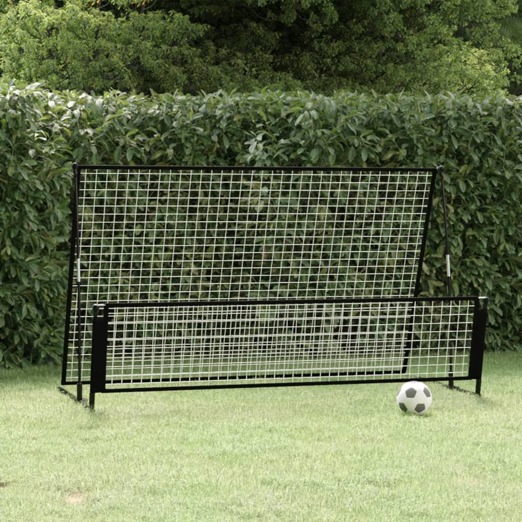 Poartă De Fotbal De Ricoșeu 2-În-1, 202X104X120 Cm, Oțel