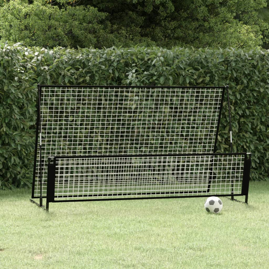 Poartă De Fotbal De Ricoșeu 2-În-1, 202X104X120 Cm, Oțel