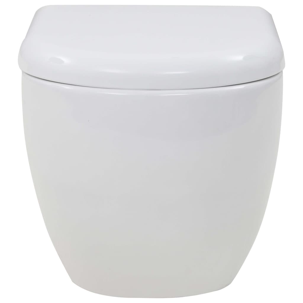 Vas Toaletă Suspendat Cu Rezervor Încastrat Înalt, Ceramică