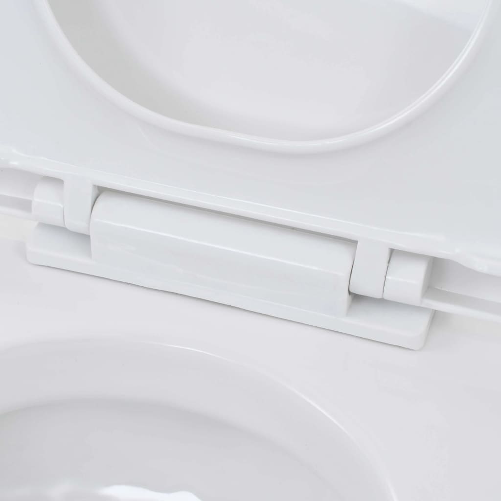 Vas Toaletă Suspendat Cu Rezervor Încastrat Înalt, Ceramică