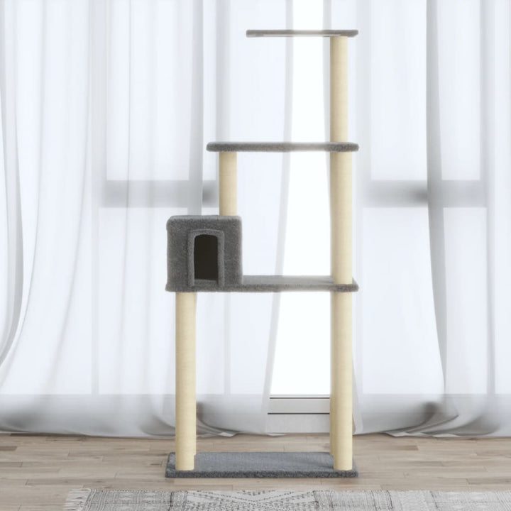 Ansamblu Pisici Cu Stâlpi Din Funie De Sisal, 147 Cm