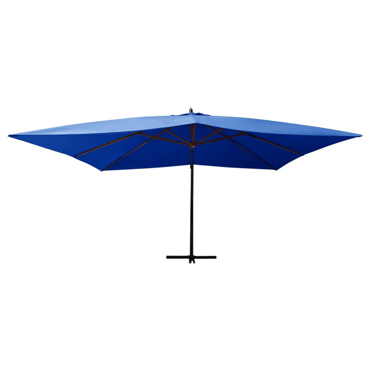 Umbrelă De Grădină Consolă Stâlp Lemn 400 X 300Cm