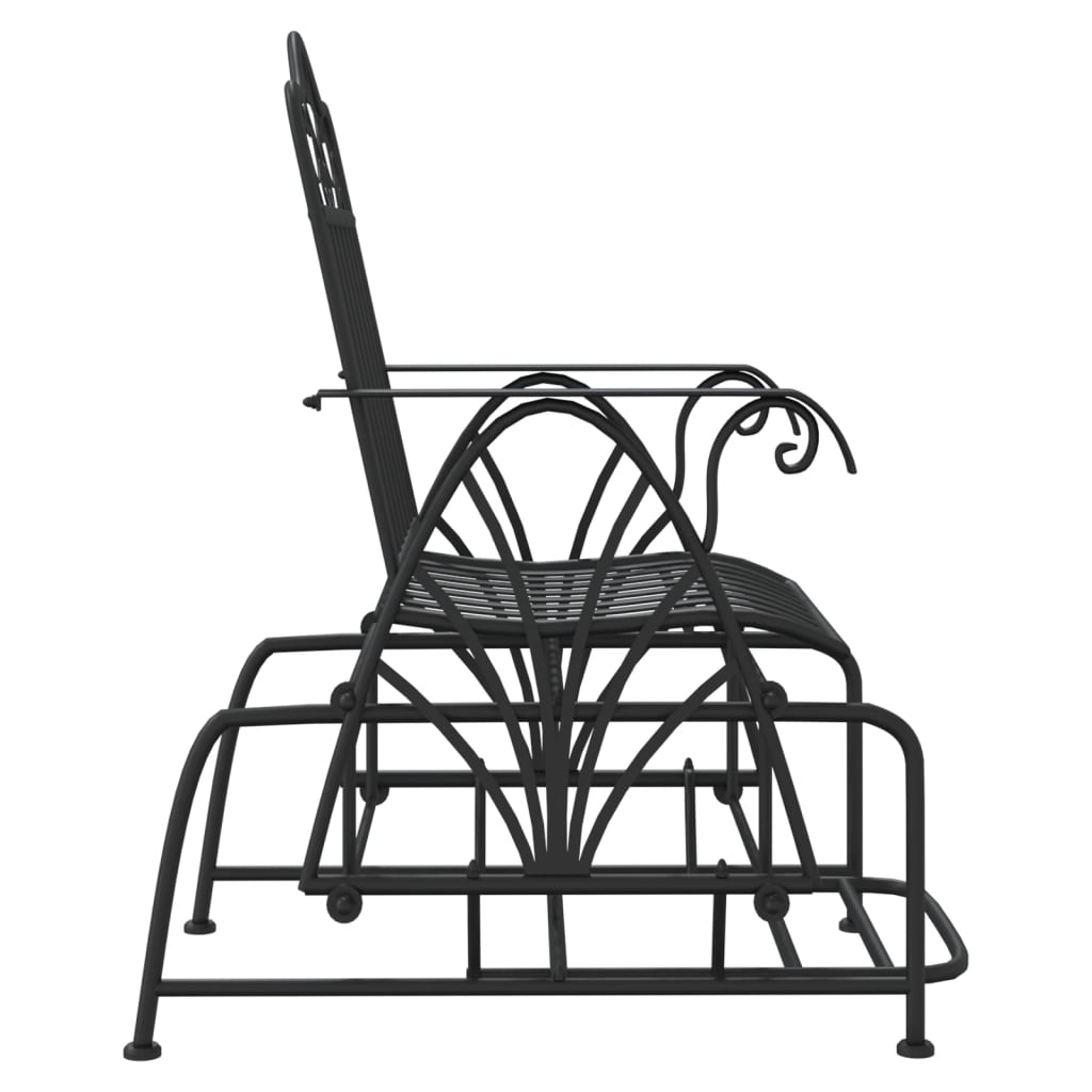 Bancă Glisantă, Negru, 61 Cm, Oțel