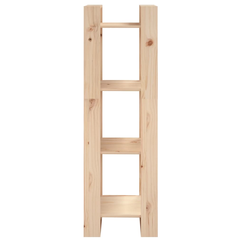 Bibliotecă/Separator Cameră, 41X35X125 Cm, Lemn Masiv Pin