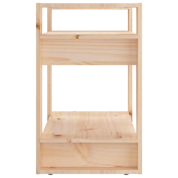 Bibliotecă/Separator Cameră, 60X35X57 Cm, Lemn Masiv Pin