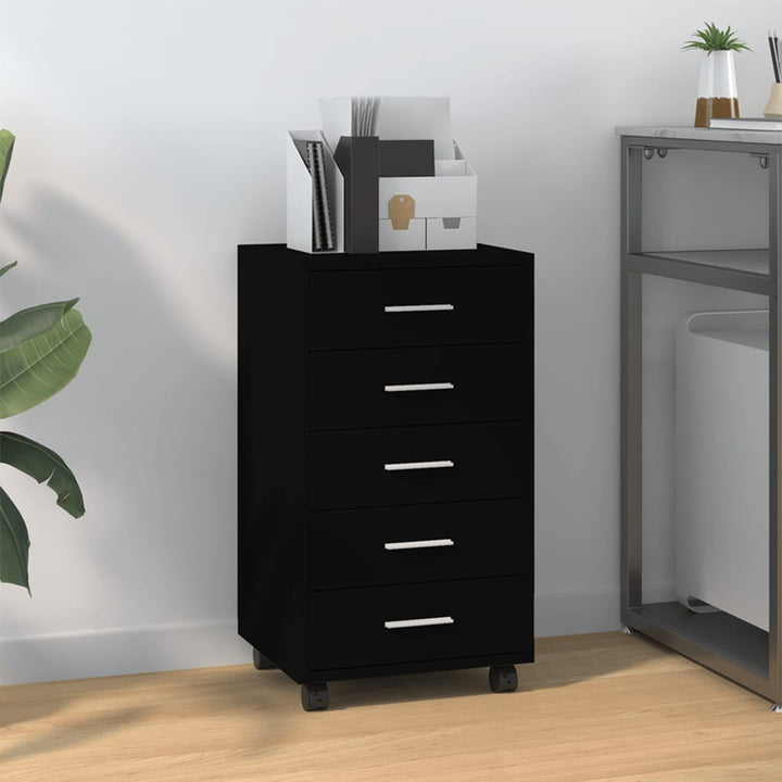 Unitate Sertare De Birou Cu Rotile, 5 Sertare,