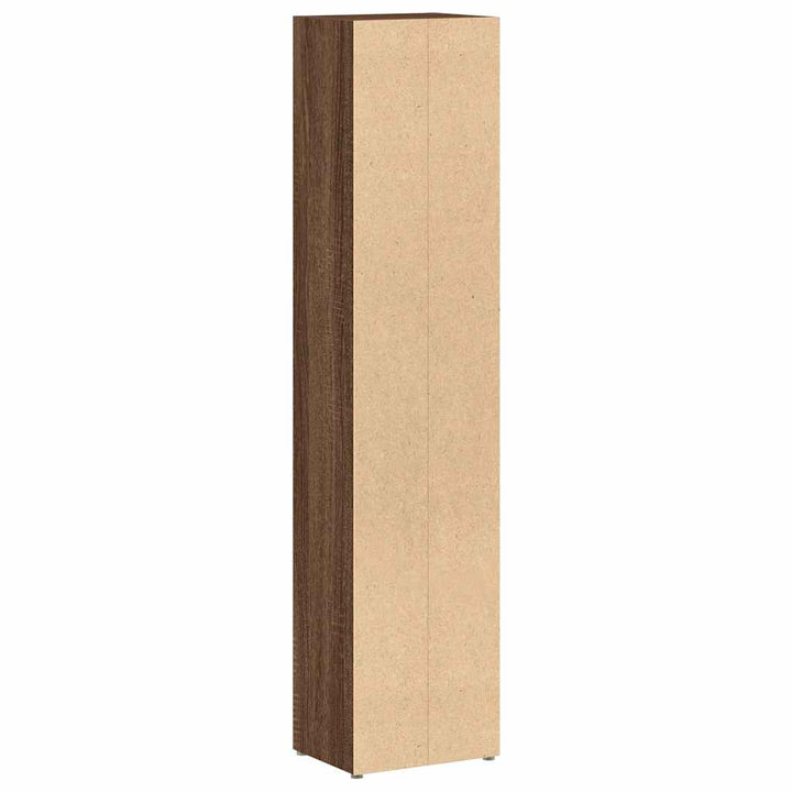 Dulap Cd-Uri 2 Buc. Stejar Maro 21X16X93,5 Cm Lemn Prelucrat