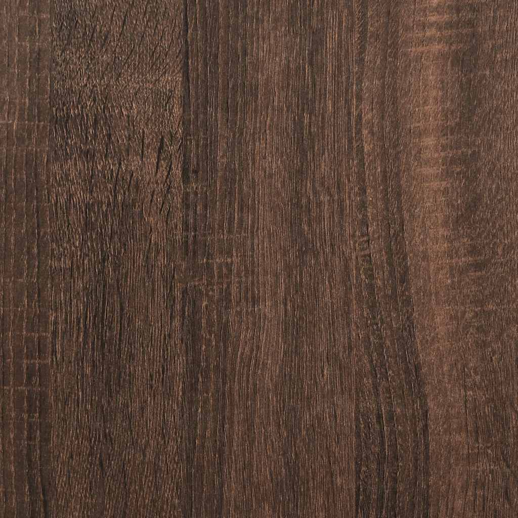 Dulap Cd-Uri 2 Buc. Stejar Maro 21X16X93,5 Cm Lemn Prelucrat