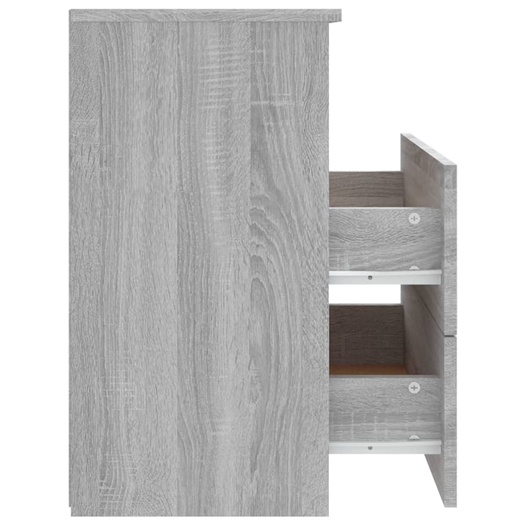 Noptiere, 2 Buc., Gri Sonoma, 50X32X60 Cm