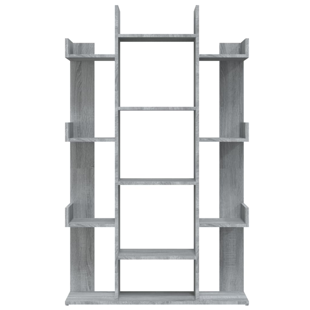 Bibliotecă, Gri Sonoma, 86X25,5X140 Cm, Lemn Prelucrat