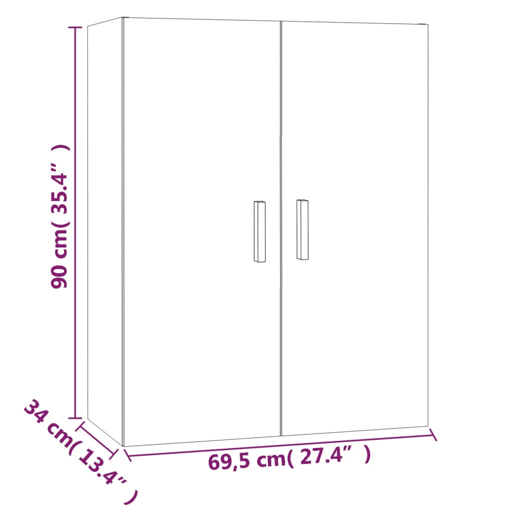 Dulap De Perete Suspendat, , 69,5X34X90 Cm