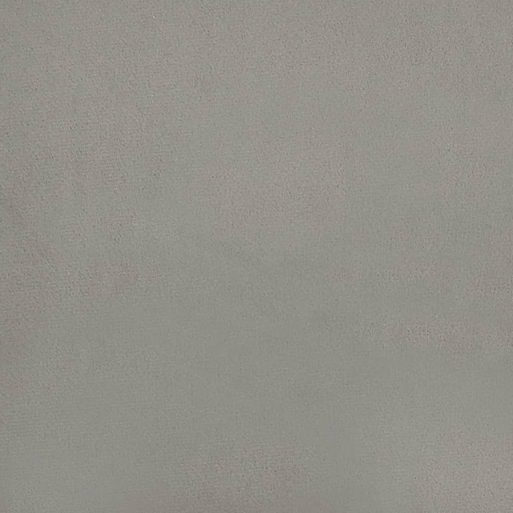 Tăblii De Pat, 2 Buc, , 72X7X78/88 Cm, Catifea Gri Deschis