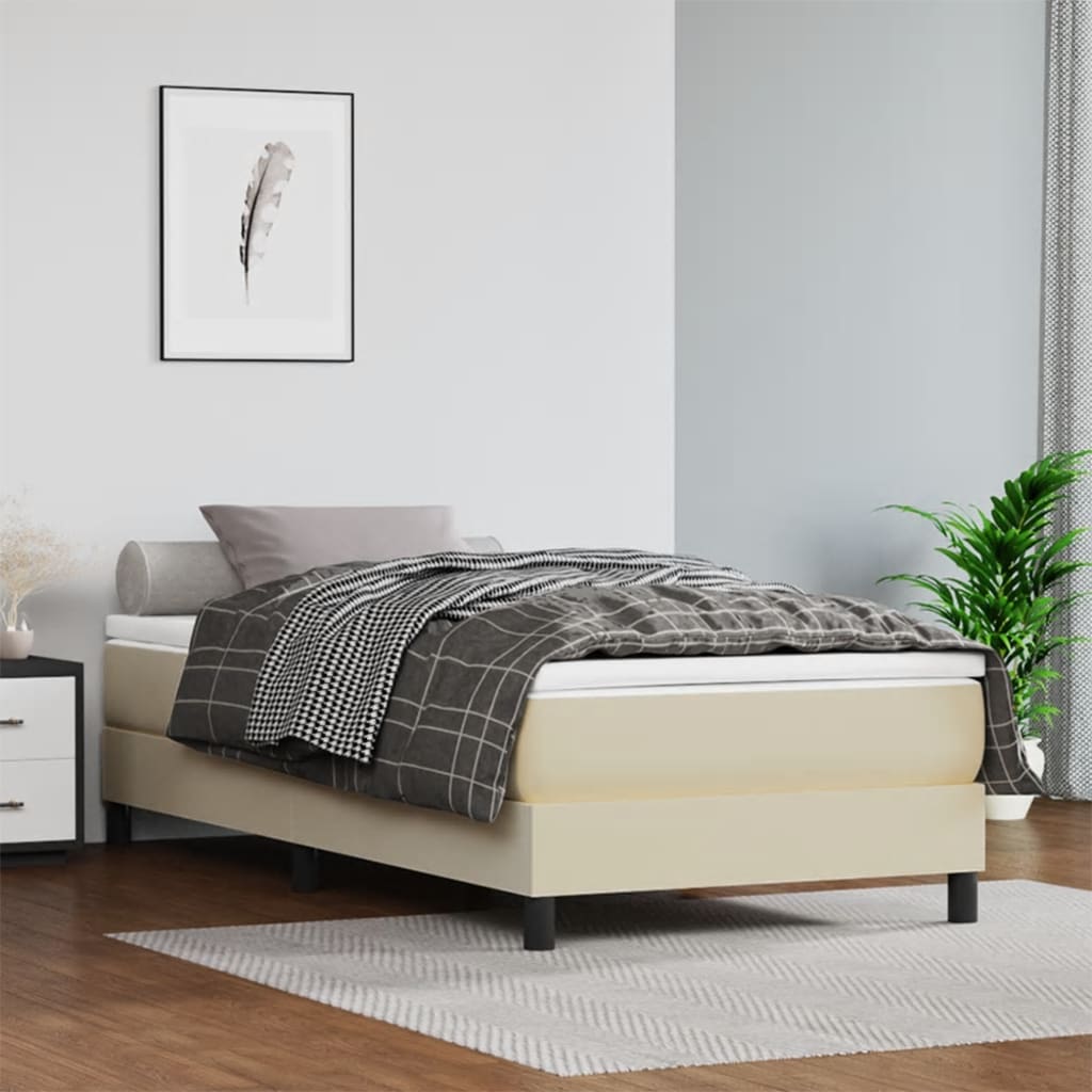 Saltea De Pat Cu Arcuri, , 100X200X20 Cm, Piele Eco