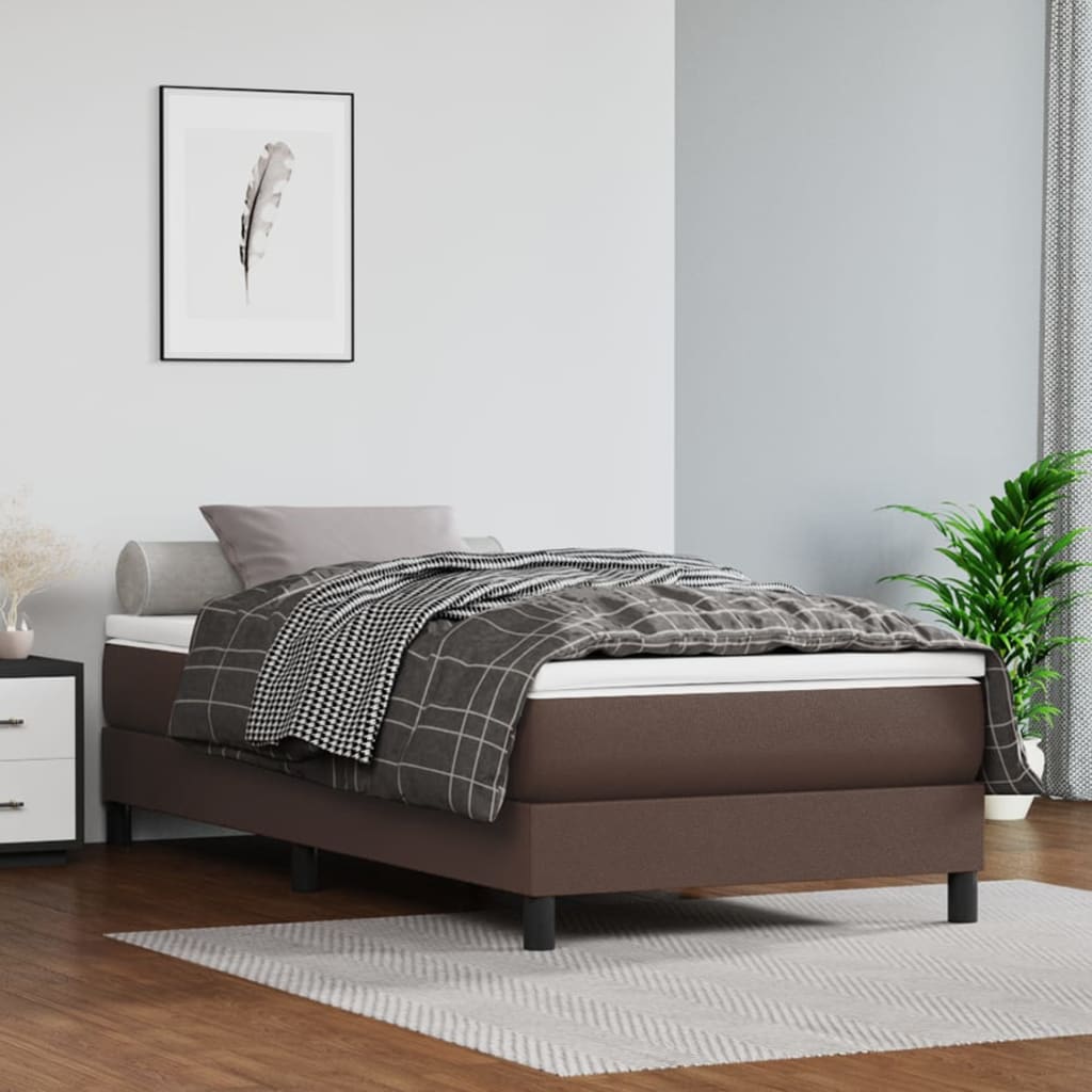 Saltea De Pat Cu Arcuri, , 100X200X20 Cm, Piele Eco