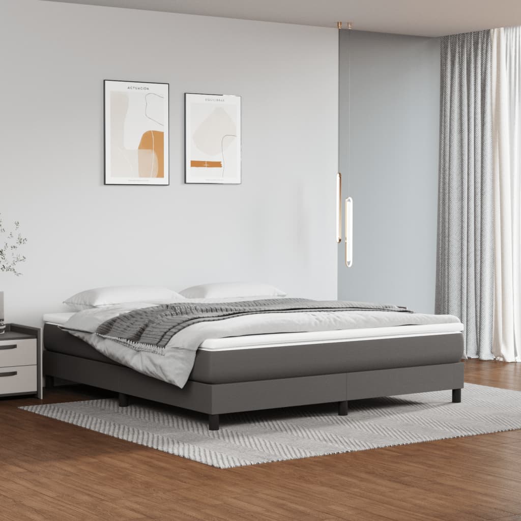 Saltea De Pat Cu Arcuri, , 100X200X20 Cm, Piele Eco