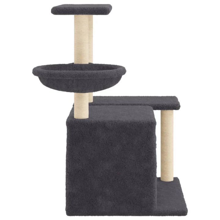 Ansamblu Pisici Cu Stâlpi Din Funie Sisal, , 83 Cm